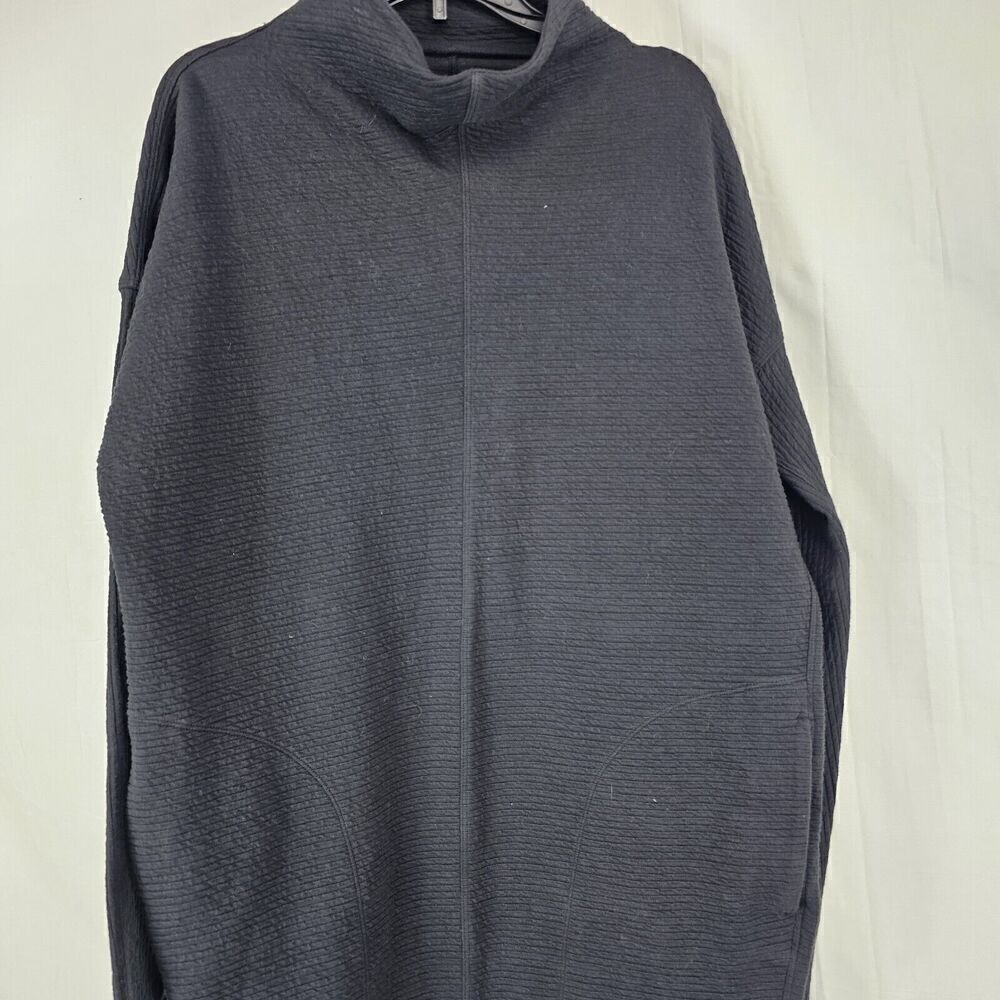 Lululemon Athletica Size 4 Black Call for Cozy Dress Orig. MSRP $168 Ribbed - Picture 4 of 9